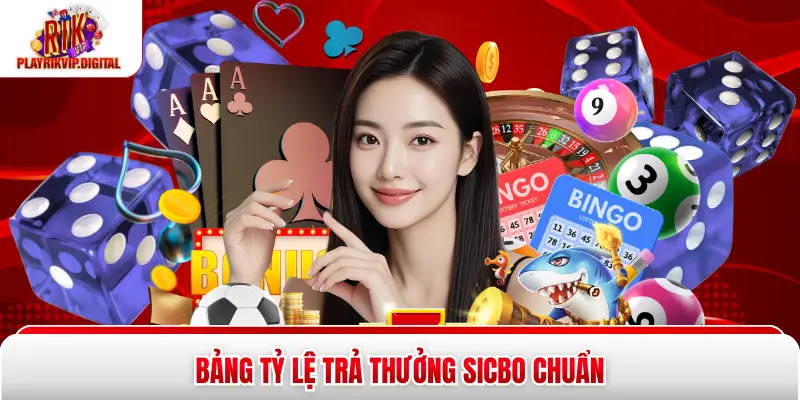 Bảng tỷ lệ trả thưởng sicbo chuẩn